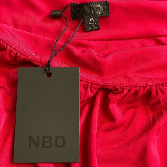 NBD Red Kamala Mini Skirt - Picture 8 of 8